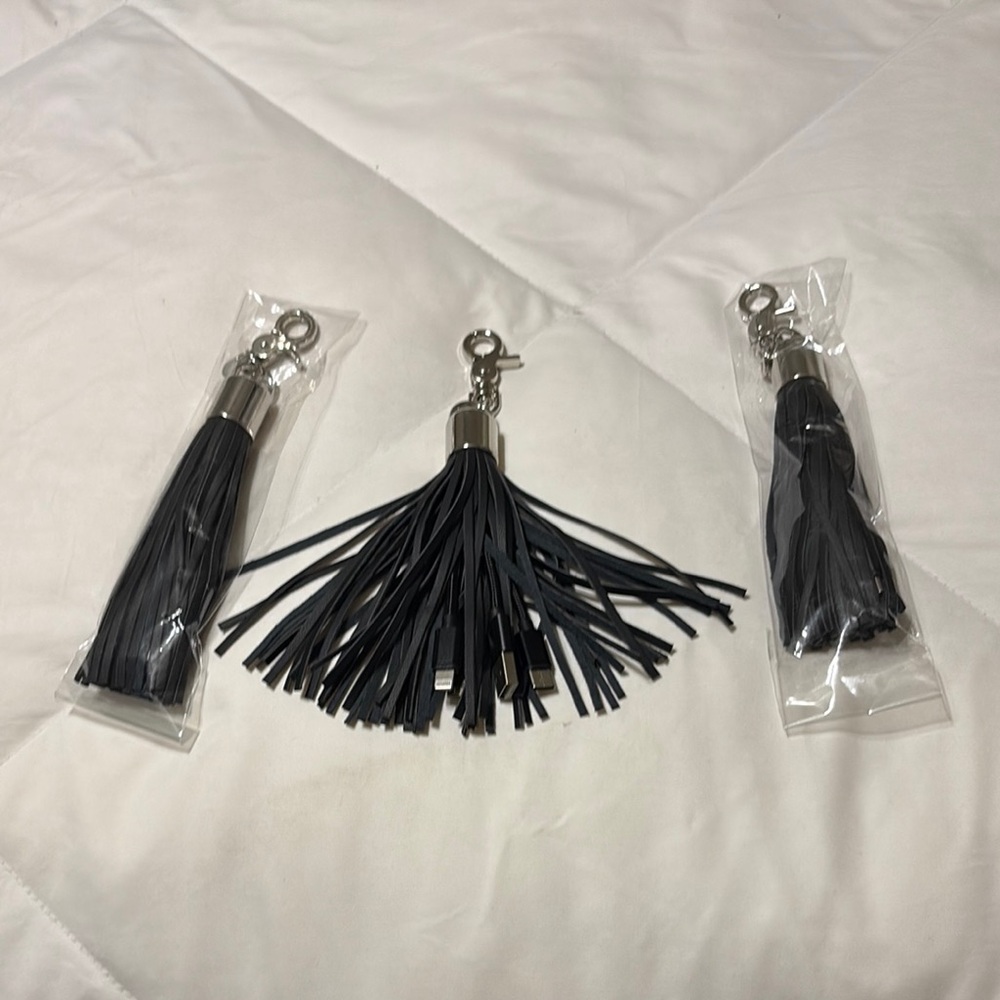 Elegant Black Tassel Keychain